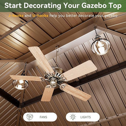 Aoxun Gazebo 12x16 Hardtop Gazebo - Image 8