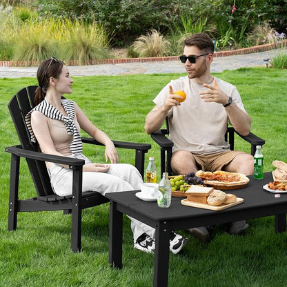 Compact Stackable Adirondack Chairs Set of 2, All-Weather - Image 2