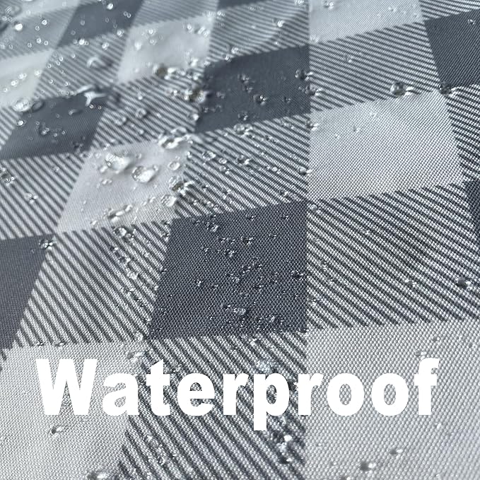 Classic Gingham Buffalo Tablecloth Fabric - Oblong 58x144 Inch Water Proof Checkered Table Cloth for Indoor Outdoor - Table Cover for Birthday, Picnics, BBQs, and Parties