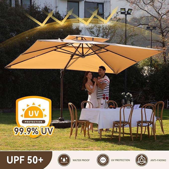10x13FT Cantilever Patio Umbrella - Image 6