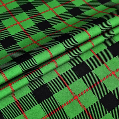 Gingham Plaid Tablecloth - Rectangular 58x102 Inch Water Resistant St Patricks Table Cloth for Indoor/Outdoor Use - Seasonal Irish Christmas Table Cover for Kitchen, Picnics, and Parties
