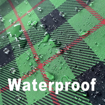 Gingham Plaid Tablecloth - Rectangular 58x102 Inch Water Resistant St Patricks Table Cloth for Indoor/Outdoor Use - Seasonal Irish Christmas Table Cover for Kitchen, Picnics, and Parties