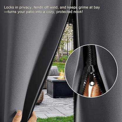 RYB HOME Fade-Resistant Outdoor Curtains - Image 3