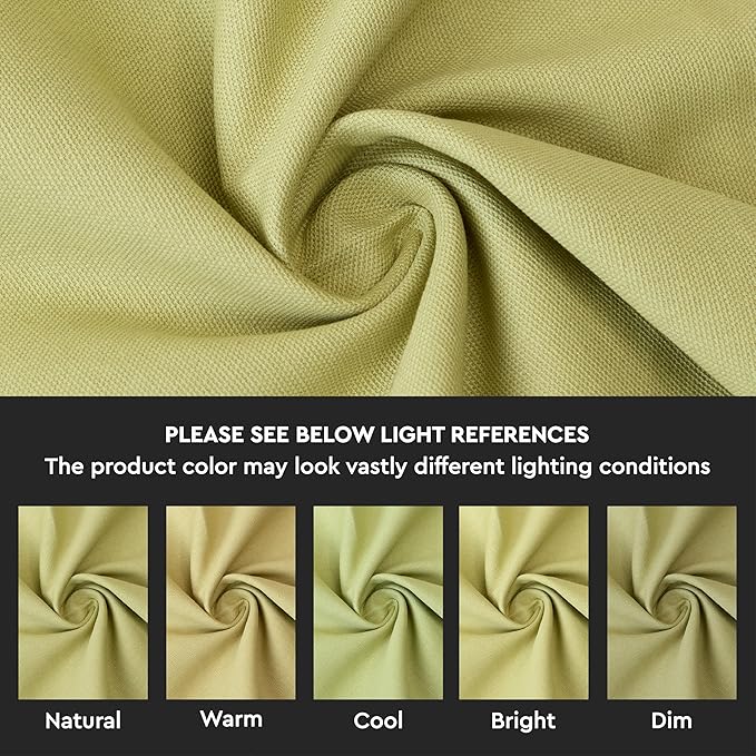 Encasa XO Table Runner 13"x59" Long | Cotton Canvas Fabric | Sage Green Solid Color | Machine Washable & Durable
