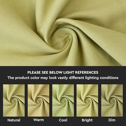 Encasa XO Table Runner 13"x59" Long | Cotton Canvas Fabric | Sage Green Solid Color | Machine Washable & Durable