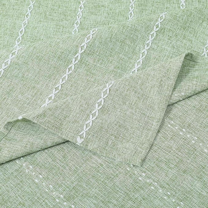 Chassic 60 x 84 inches Farmhouse Style Linen tablecloths, Wrinkle Resistant Washable Dining Room Table Cloths for Rectangle Tables - Sage Green