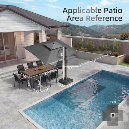 10 X 13 FT Cantilever Patio Umbrella - Image 5