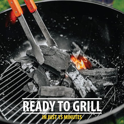 FOGO Super Premium Oak Restaurant Quality All-Natural Large Sized Hardwood Lump Charcoal for Grilling and Smoking, 17.6 Pound Bag
