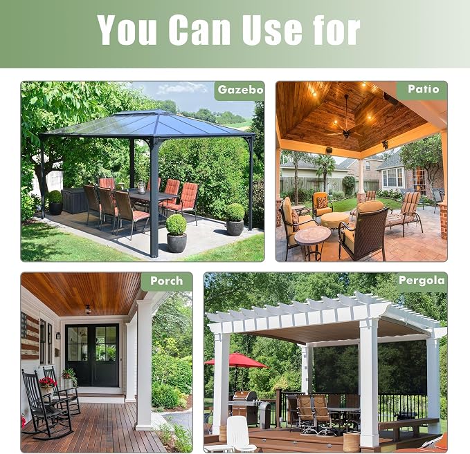 Black Patio Outdoor Curtains Waterproof - Image 8