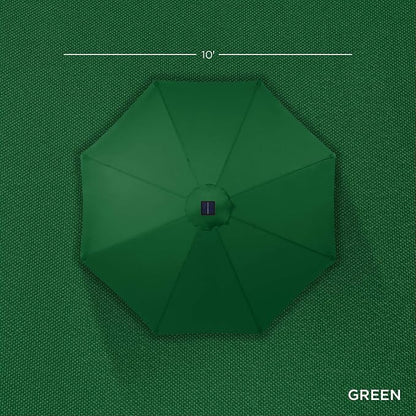 Best Choice Products 10ft Solar Polyester LED Lighted Patio Umbrella w/Tilt - Image 4