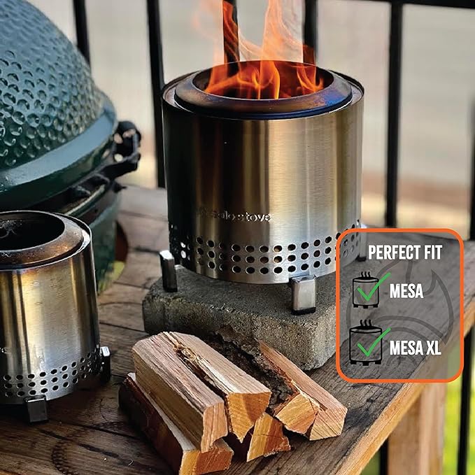 The Tiny Timbers USDA Grade Kiln Dried Hardwood for Table Top Fire Pit and Pizza Oven | Compatible with Solo Stove Mesa & Mesa XL | 5" Splits | USA Sourced | 6 lb. | 400+ cu. in. | Apple Wood