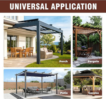 Set of 4 Outdoor Curtains for Patio Waterproof, Breathable Grommet Panels for - Image 7
