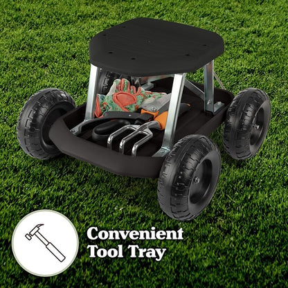 Pure Garden Rolling Garden Seat - Image 5