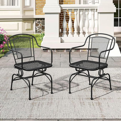 Tangkula Outdoor Rocking Chair Set of 4, Patio Rocker Chairs - Image 9