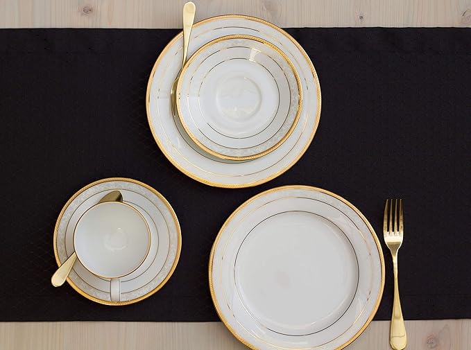 Black Table Runner 72 inch, Waterproof Dresser Scarf, Outdoor Coffee Table Runner, Elegant Dining Table Runners for Fiesta, Dinner Parties, Events, Wedding, Decor Thanksgiving, Halloween, Christmas