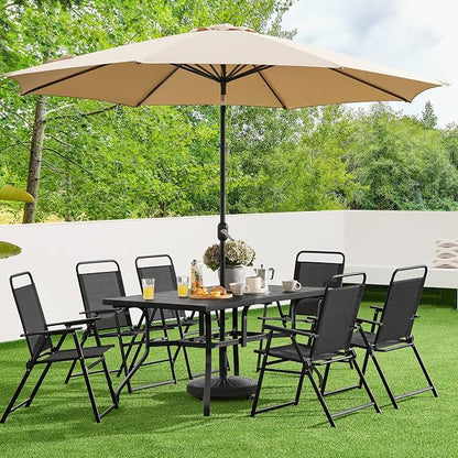 Yaheetech Outdoor Patio Chairs Set of 2, Folding Lawn Chair, no assembly - Image 6