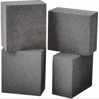 Heavy Duty, Non-Toxic Black Grill Brick Cleaner 4 Pack Reusable Chemical Free BBQ Pumice Cleaning Block for Flattops, Grills and Griddles. Non Scratch Grillstone is the Perfect Barbecue Scouring Tool