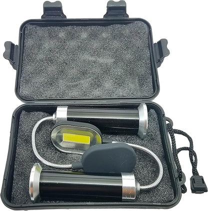 Bright Eyes | Magnetic Barbecue BBQ Grill Light Set for Grilling 2 Pack | 6 Alkaline AAA Batteries Included | Works on All Grills with an Exception to Stainless Steel.