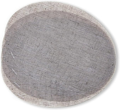 modern-twist Placemat 100% Food-Grade Silicone, Oval, Waterproof and Reusable, Linen – Chocolate