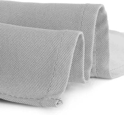 Gee Di Moda Rectangle Tablecloth - 60 x 126 Inch Silver Table Cloth for 8 Foot Rectangle Tables - Heavy Duty Washable Fabric - for Holiday Party, Dinner, Weddings, Baby Shower & Events