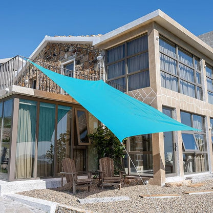 Tronssien Rectangle 12'x16' Sun Shade Sail, 95% UV Blockage Canopy Awning by Tronssien