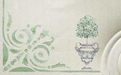 Maison d' Hermine Table Cloth Rectangle Table 100% Cotton 60 x 90 Inches Tablecloth Reusable Decorative for Dining Room, Farmhouse, Home, Party, Festive & Wedding Spring Summer - Jardin Du Roy