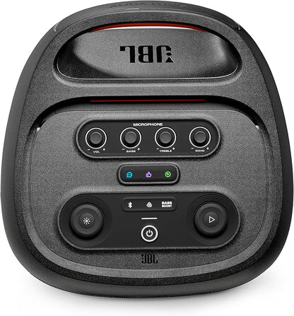 JBL PartyBox 720 - Loudest Battery-Powered Party Speaker with Superior Pro Sound and a Futuristic lightshow, Up to 15 Hours Playtime & IPX4 Splash Proof (Black)