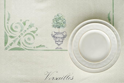 Maison d' Hermine Table Cloth Rectangle Table 100% Cotton 54 x 72 Inches Tablecloth Reusable Decorative for Dining Room, Farmhouse, Home, Party, Festive & Wedding Spring Summer - Jardin Du Roy