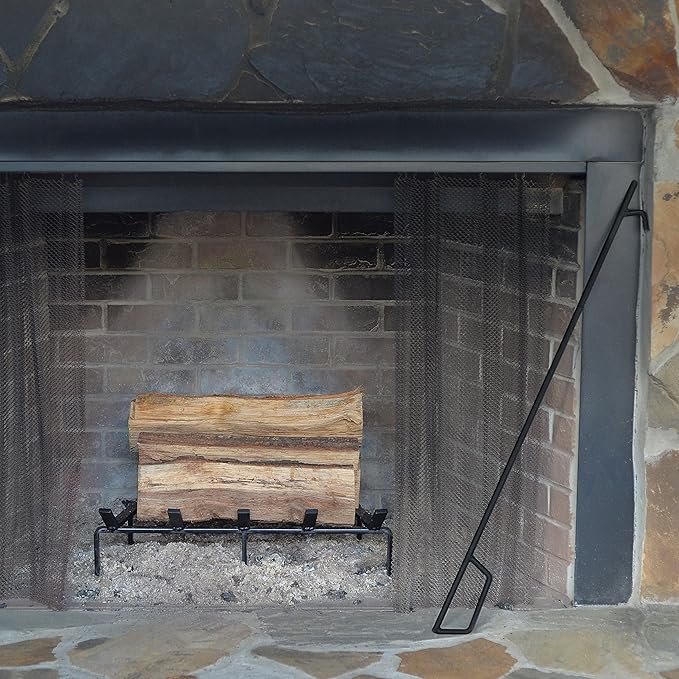SteelFreak Heavy Duty Steel Fireplace Grate - Made in The USA (27 Inch)