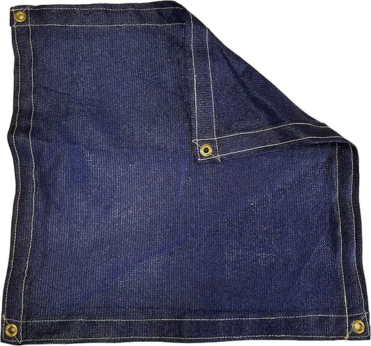 8 Ft. x 15 Ft. Blue Privacy Shade Mesh Tarp