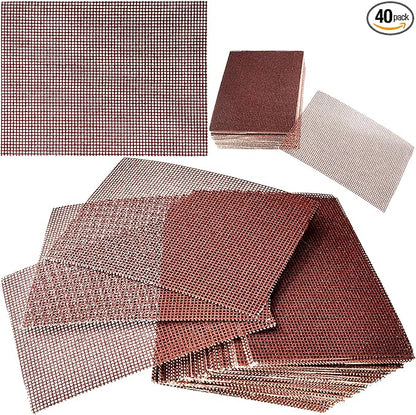 Avant Grub Pro-Grade Grill Screens 40 Pack. Scrub Away Burnt-On Grease & Carbon. Abrasive Mesh Resists Clogging & Wont Damage Cast Iron Cooktops, Restaurant Grills & Stainless Steel Flat Tops.