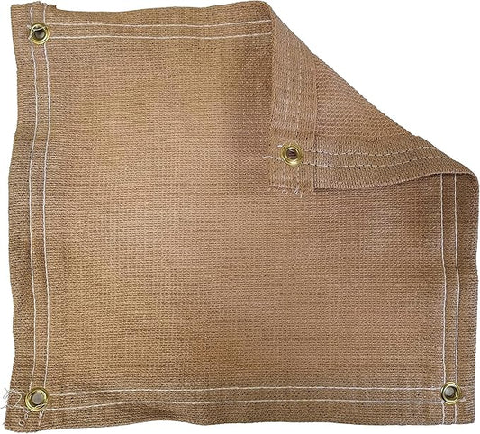 10 Ft. x 50 Ft. Tan Privacy Shade Mesh Tarp