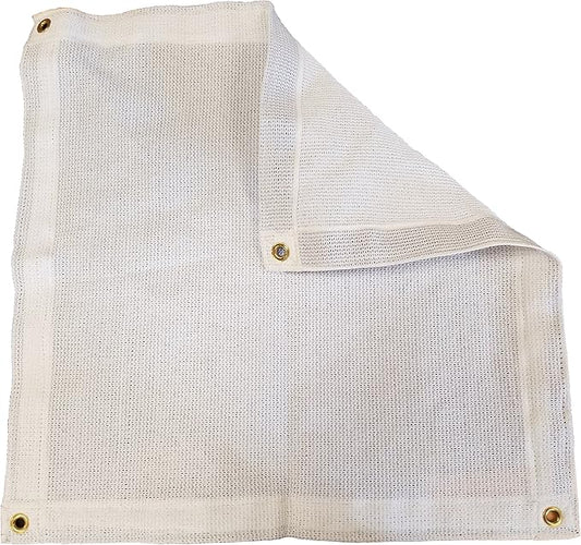 10 Ft. x 12 Ft. White Privacy Shade Mesh Tarp
