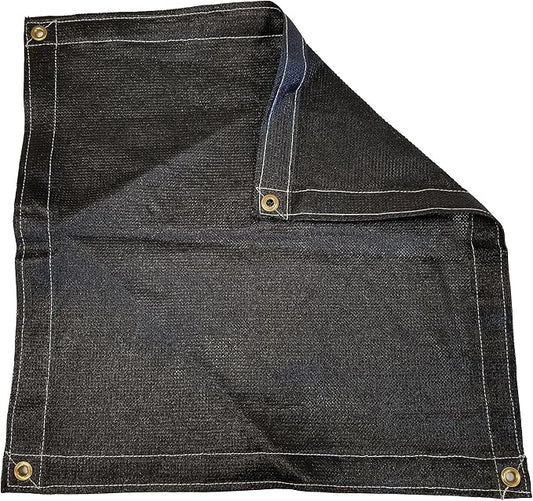 10 Ft. x 10 Ft. Black Privacy Shade Mesh Tarp