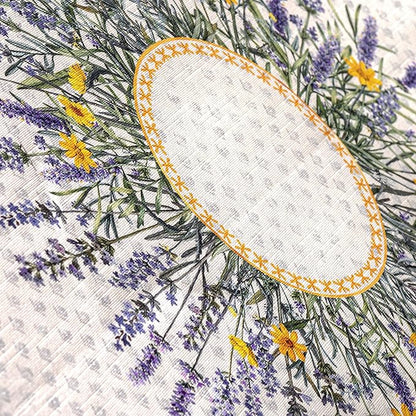 Maison d' Hermine Table Cloth Rectangle Table 100% Cotton 60 x 120 Inches Tablecloth Reusable Decorative for Dining Room, Farmhouse, Home, Party, Festive & Wedding Spring Summer - Fanny Lavender