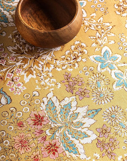 Maison d' Hermine Table Cloth Round Table 100% Cotton 69 Inches Tablecloth Reusable Decorative Everyday Use for Dining Room, Farmhouse, Home, Party, Festive & Wedding Spring Summer - Marquise