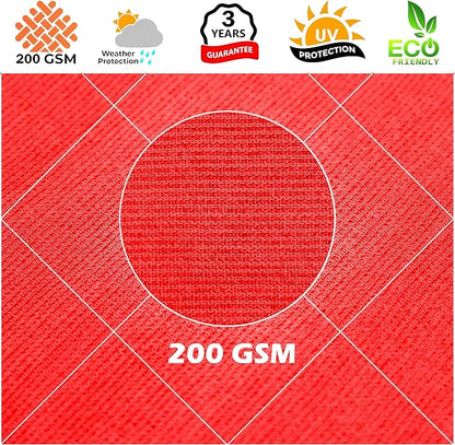 Royal Shade 19' x 20' x 27.6' Red Right Triangle Sun Shade Sail Order to Make - Image 8