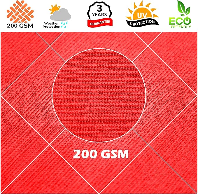 Royal Shade 16' x 21' x 26.4' Red Right Triangle Sun Shade Sail Order to Make - Image 8