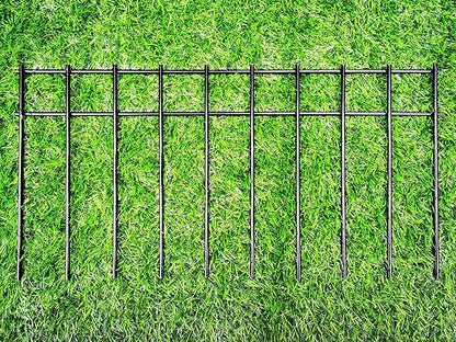 Adavin No Dig Fence Animal Barrier Fence,15 Pack 20 in(L) X10 in(H) Underground Garden Fencing with 2 in Spike Spacing Dog Fences for The Yard Metal Fence Ground Stakes for Outdoor Patio.Total 25 Ft