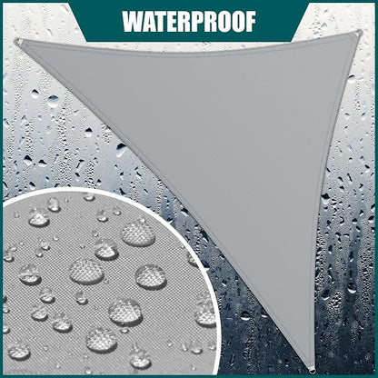 Royal Shade 6' x 6' x 8.5' Grey Triangle Waterproof Sun Shade Sail Order to - Image 2