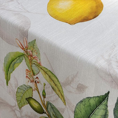 Maison d' Hermine Table Cloth Square Table 100% Cotton 54 x 54 Inches Tablecloth Reusable Decorative Everyday Use for Dining Room, Farmhouse, Home, Party, Festive & Wedding Spring Summer - Limoncello