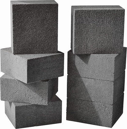 Heavy Duty, Non-Toxic Black Grill Brick Cleaner 8 Pack Reusable Chemical Free BBQ Pumice Cleaning Block for Flattops, Grills and Griddles. Non Scratch Grillstone is the Perfect Barbecue Scouring Tool